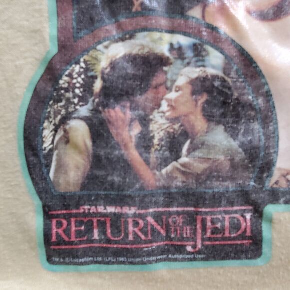 Vintage 1980s Star Wars Return of the Jedi T-Shirt Screen Stars Kids Size 7 USA - Picture 4 of 10